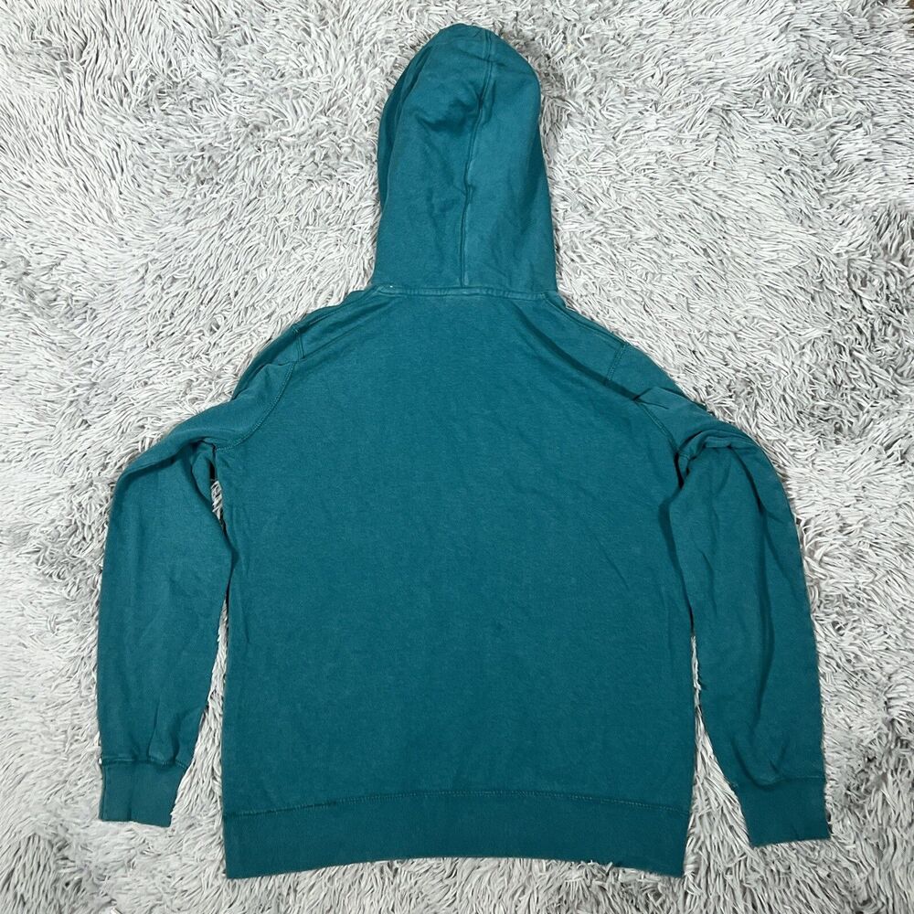 Nike Sweatshirt Large Green Black Hoodie Sportswear Club Fleece Funnel Womens - Picture 10 of 16